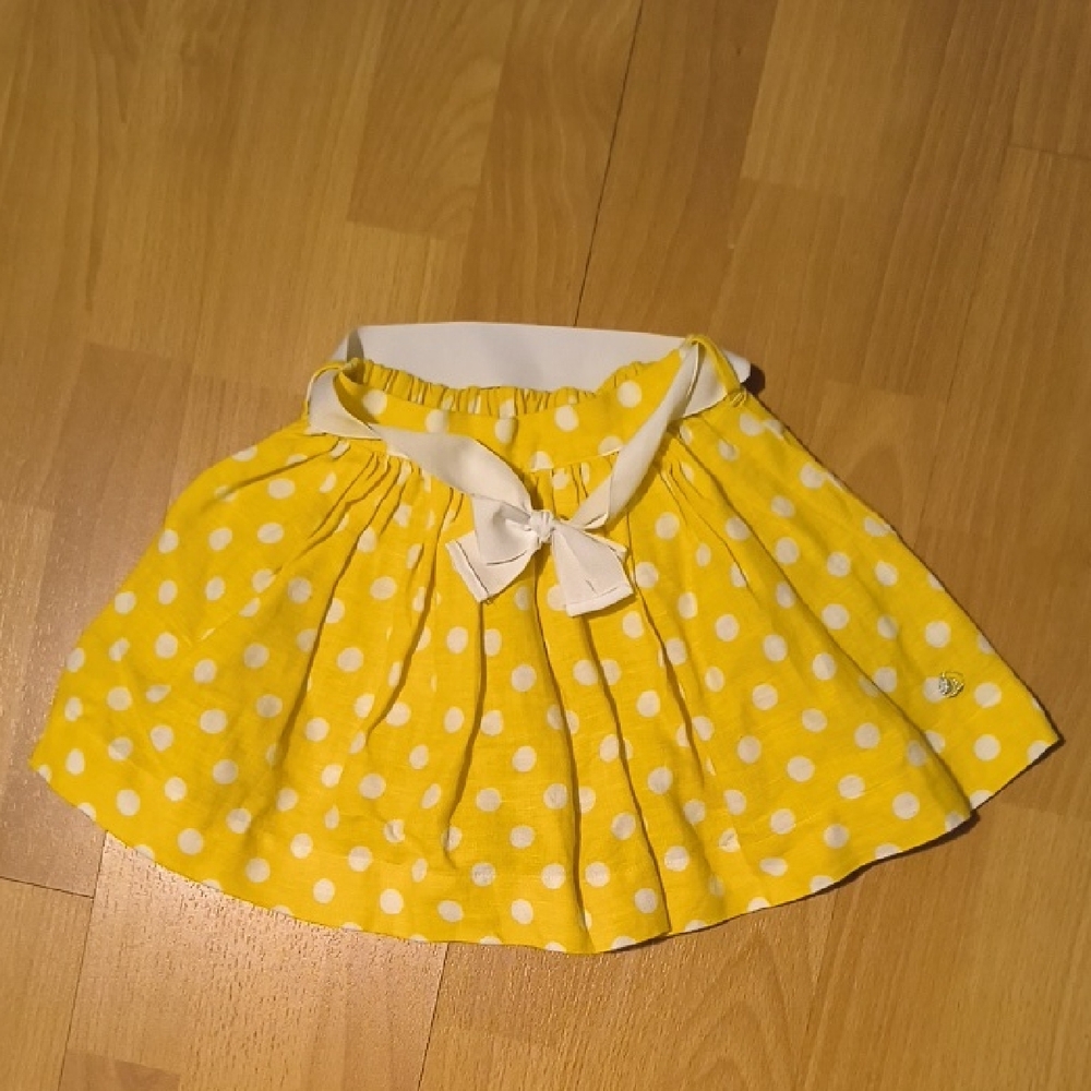 Petit Bateau | Sunny Yellow Skirt with White Dots